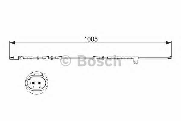 Датчик износа тормозных колодок (Bosch) BOSCH 1 987 473 521 - фото 
