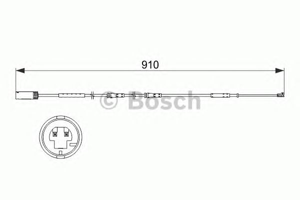 Датчик износа тормозных колодок (Bosch) BOSCH 1 987 473 522 - фото 