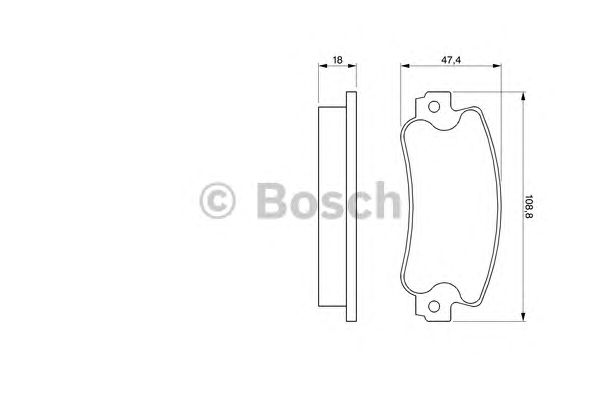 Торм колодки дисковые (пр-во Bosch) - фото 