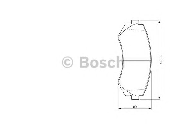 Колодка торм. диск. NISSAN PATROL задн. (Bosch) - фото 