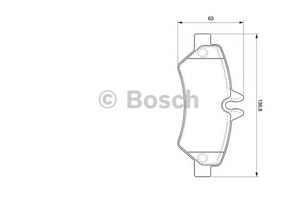 Колодки тормозные задние (Bosch) BOSCH 0 986 494 123 - фото 