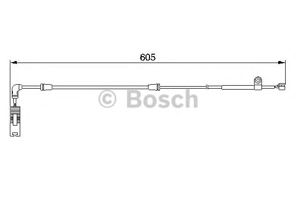 Датчик зносу торм. колод (вир-во Bosch) BOSCH 1987474943 - фото 