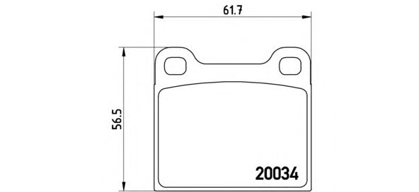 Колодки тормозные передние (дисковые) комплект (BREMBO) P59001 - фото 