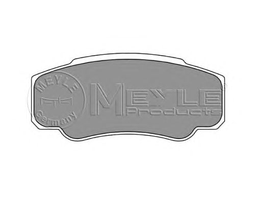 Комплект тормозных колодок, дисковый тормоз MEYLE 025 239 2120 - фото 
