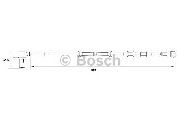 Датчик АБС передний Volvo S40, V40 (Bosch) BOSCH 0 265 006 425 - фото 