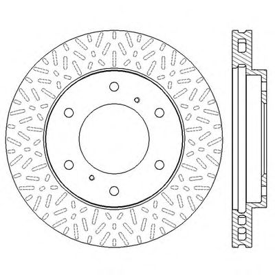 Диск тормозной передний (вентилируемый) (в упаковке два диска, цена указана за один) (Jurid) JURID 562572JC - фото 