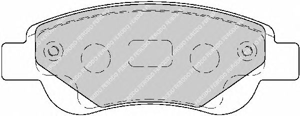Колодки тормозные передние дисковые (FERODO) - фото 0
