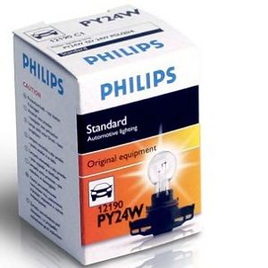Лампа розжарювання PY24W 12V 24W PGU20/4 HIPERVISION (вир-во Philips) PHILIPS 12190NAC1 - фото 
