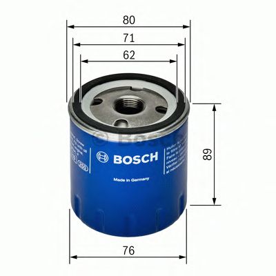 Фильтр масляный двигателя CITROEN, PEUGEOT (Bosch) BOSCH 0451103355 - фото 