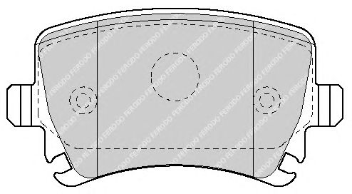 Колодки гальмівні задні (комплект) (вір-во FERODO) FDB1636 - фото 