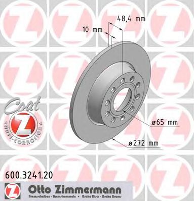 Гальмівний диск ZIMMERMANN 600.3241.20 - фото 