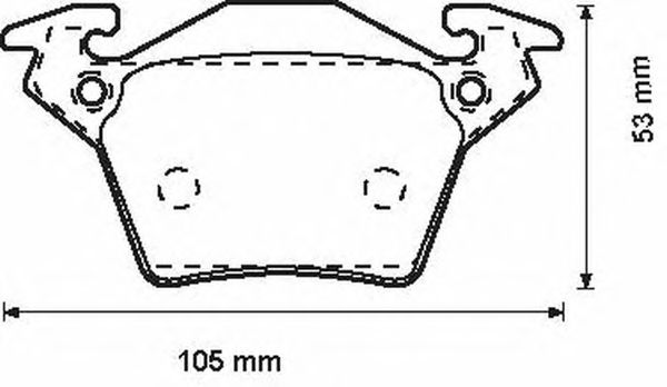 Колодки дискового тормоза (Jurid) - фото 